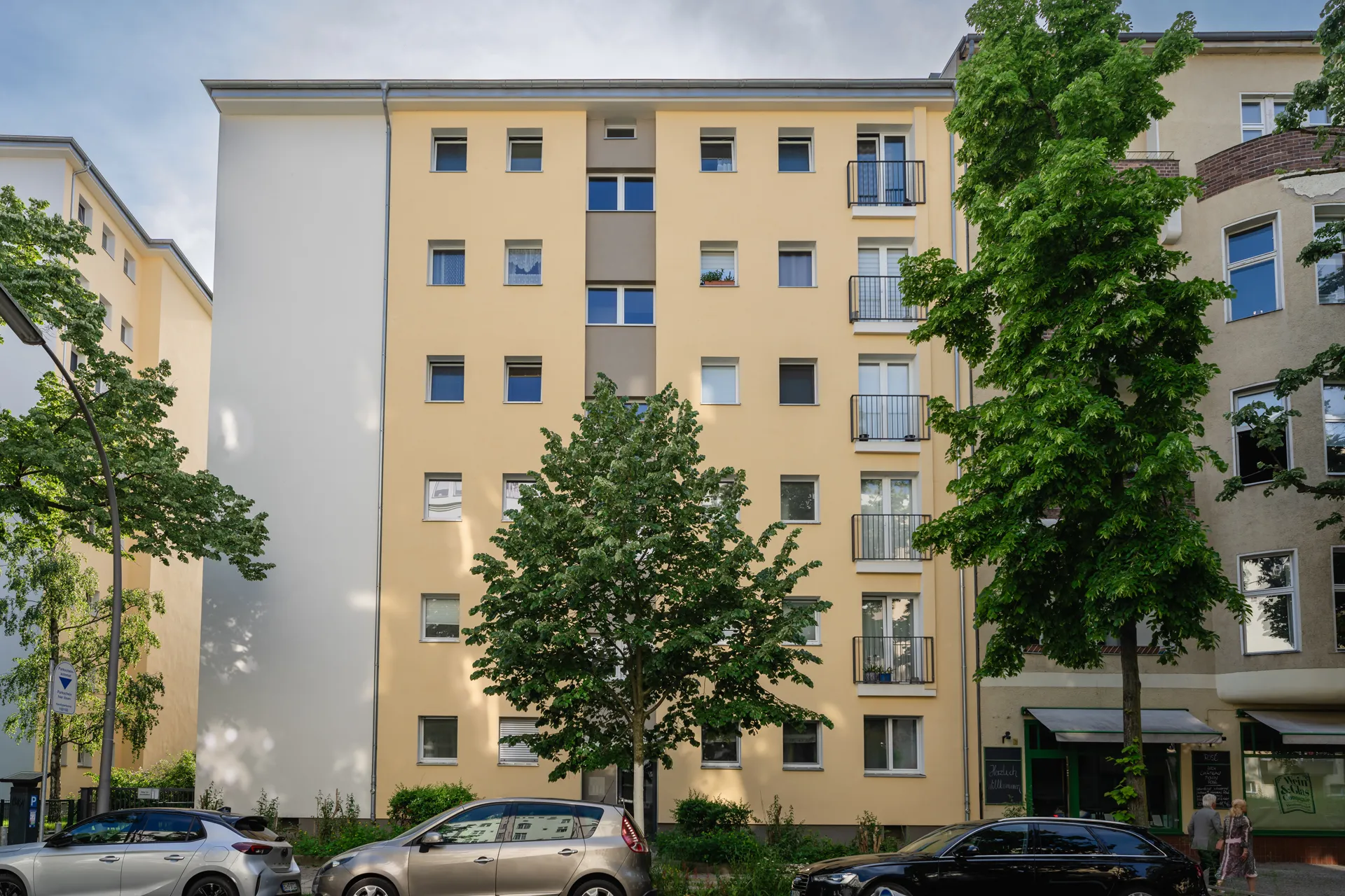 Fassade des Wohngebäudes Prinzregentenstraße 3-6, 10717 Berlin