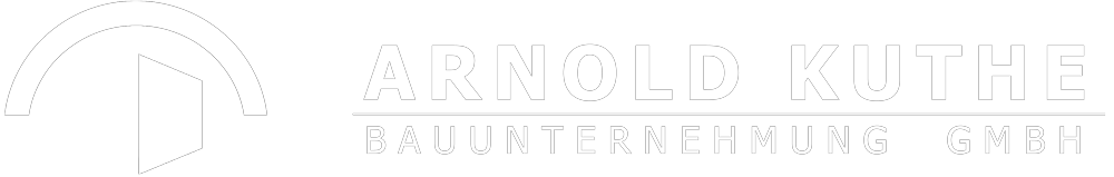 Logo weiss von Arnold Kuthe Bauunternehmung in Berlin
